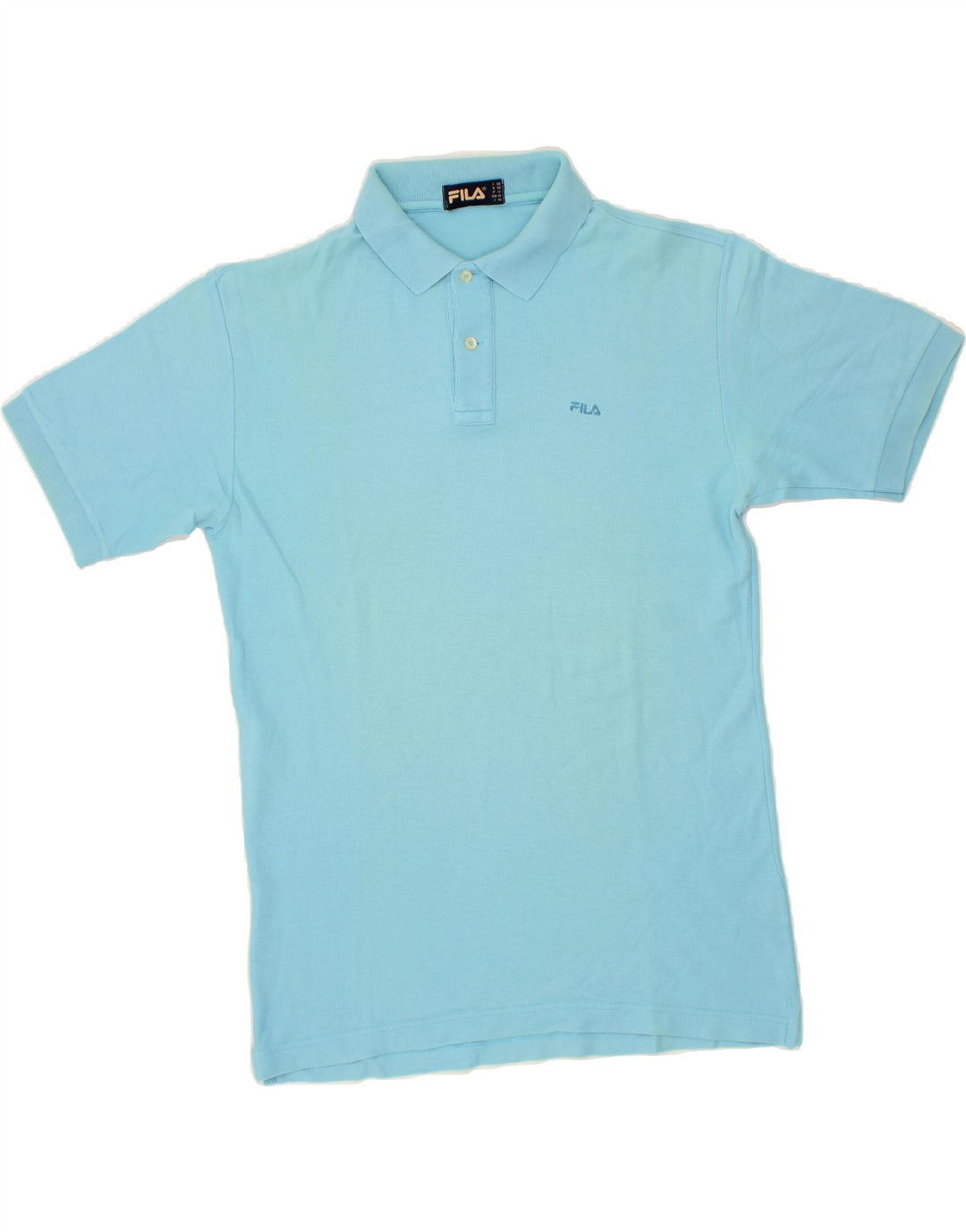 FILA Mens Polo Shirt IT 50 Medium Blue Cotton Vintage Fila and Second-Hand Fila from Messina Hembry 