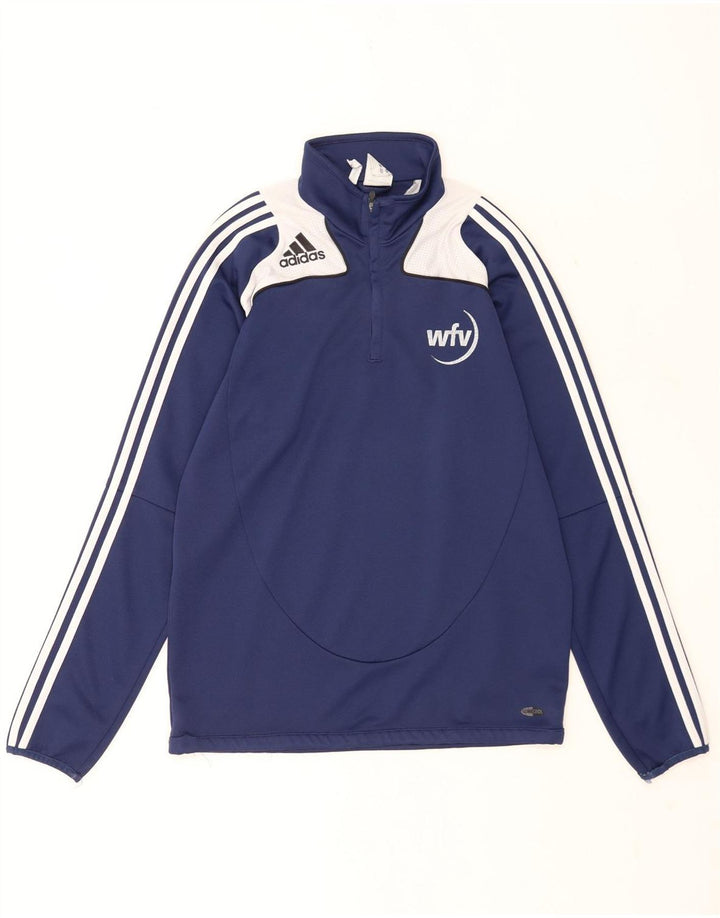 Adidas Mens Graphic Pullover Tracksuit Top UK 40/42 Medium Navy Blue