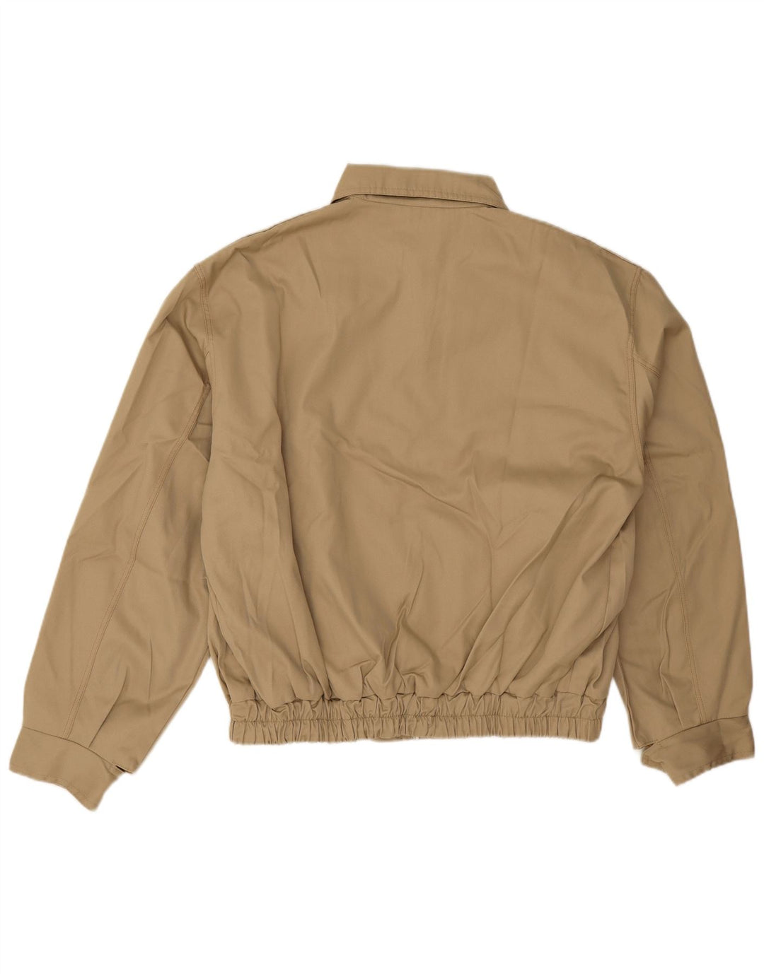 Vintage Mens Bomber Jacket UK 40 Large Beige Polyester