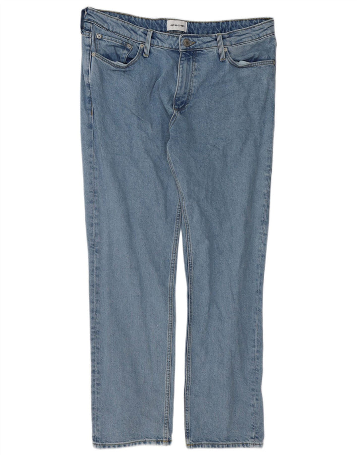 Jack & Jones Mens Straight Jeans W34 L30 Blue