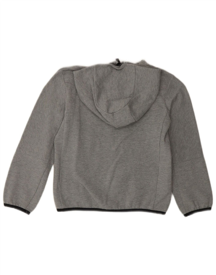 NIKE Boys Zip Hoodie Sweater 6-7 Years Large Grey