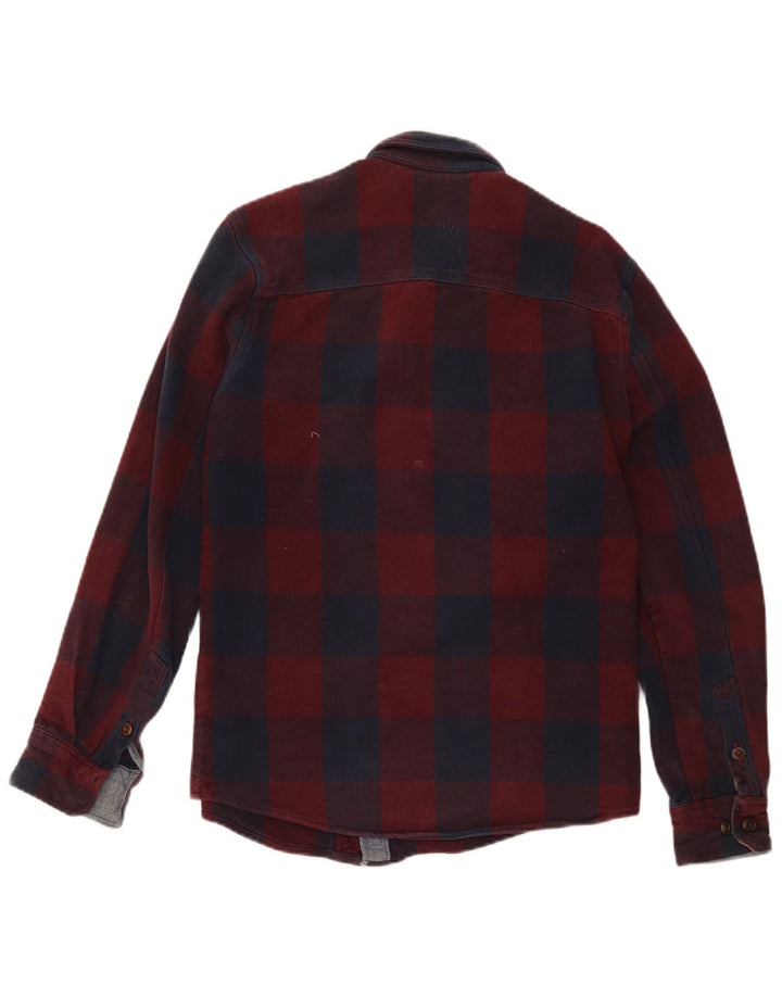 Fat Face Mens Classic Fit Flannel Shirt Small Red Check Cotton