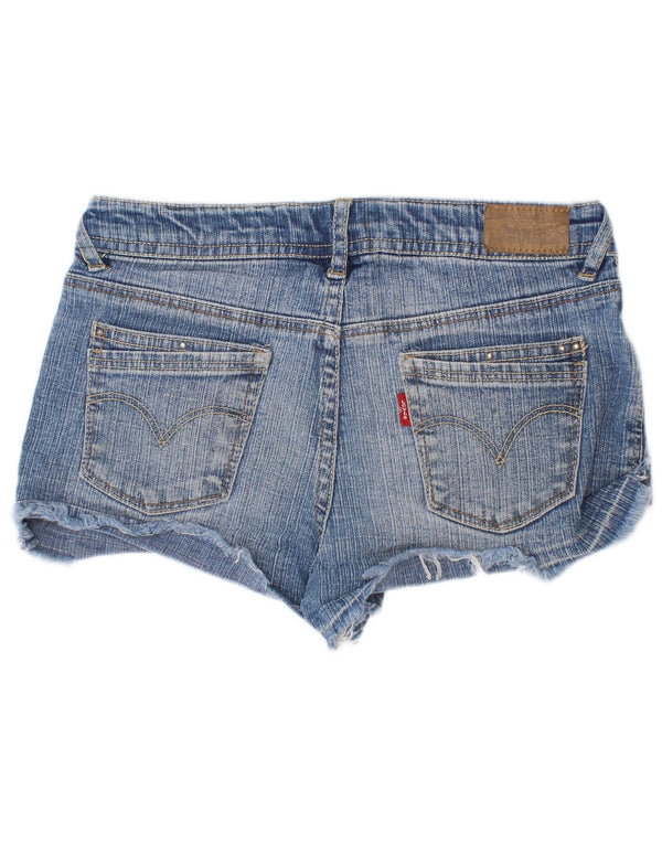 Levi's Girls Denim Shorts 11-12 Years W24 Blue Ramie