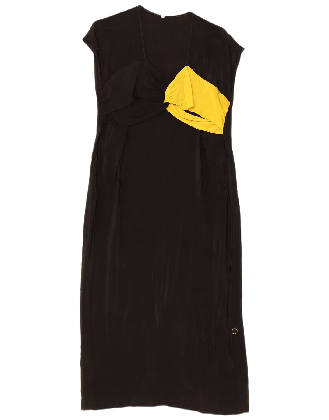 Vintage Womens Maxi Dress IT 42 Medium Black Colourblock