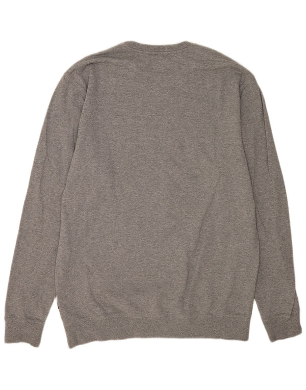 Vans Mens Graphic Sweatshirt Jumper XL Grey Flecked Cotton