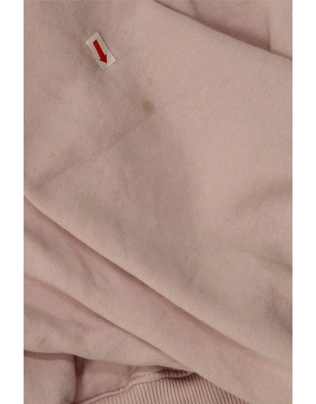 Zara Womens Crop Oversized Sweatshirt Jumper UK 14 Medium Pink Cotton