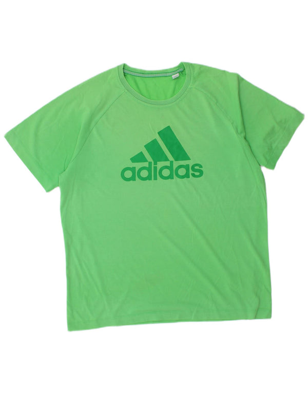 ADIDAS Mens Graphic T-Shirt Top Large Green