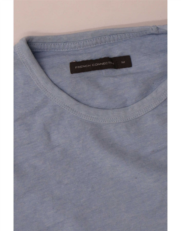 French Connection Mens T-Shirt Top Medium Blue Cotton