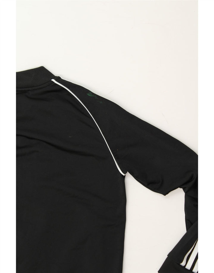 ADIDAS Boys Tracksuit Top Jacket 11-12 Years Black Polyester Vintage Adidas and Second-Hand Adidas from Messina Hembry 