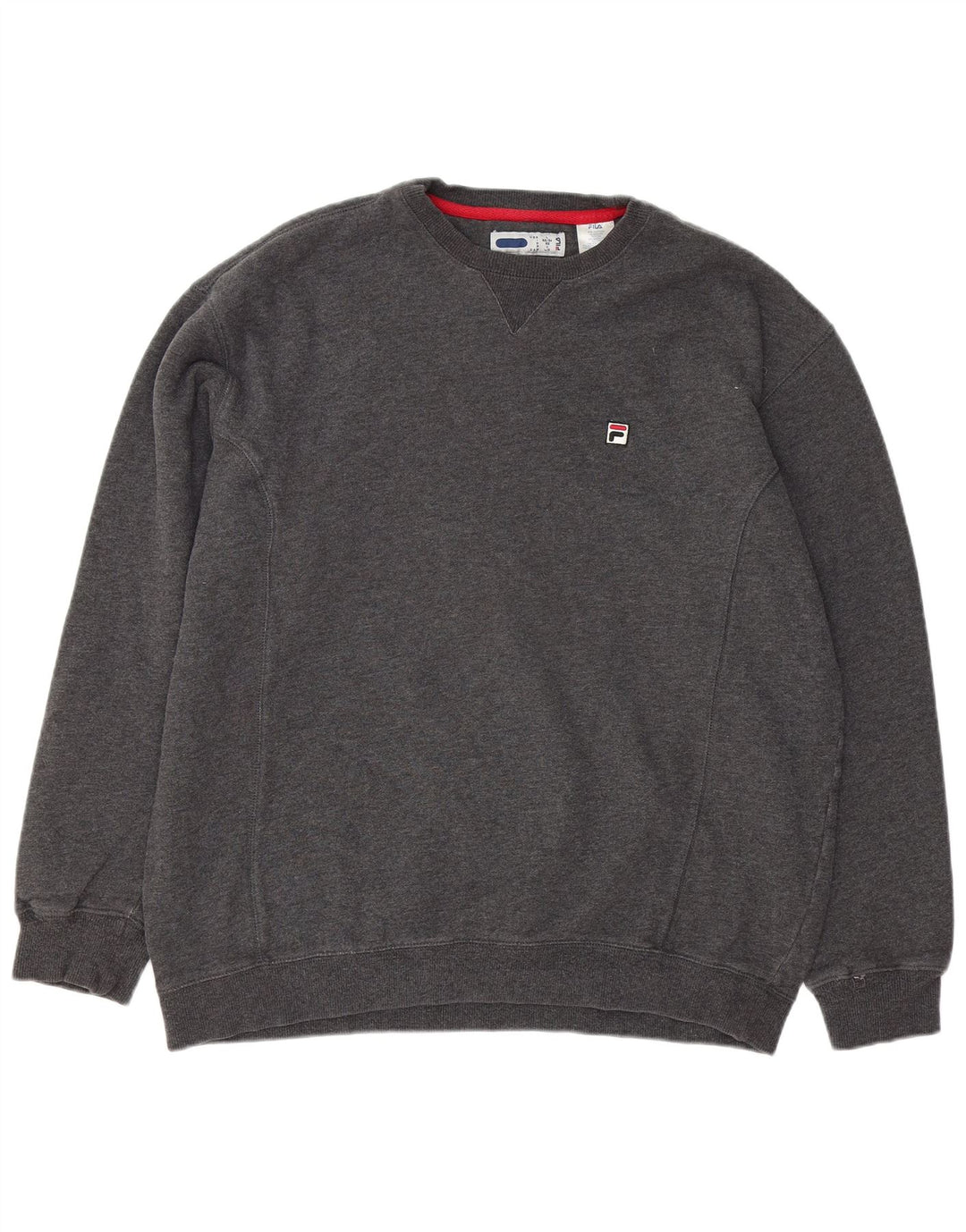 FILA Mens Sweatshirt Jumper Large Grey Cotton