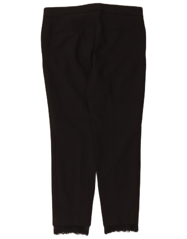 Zara Womens Slim Suit Trousers Medium W28 L26 Black Polyester