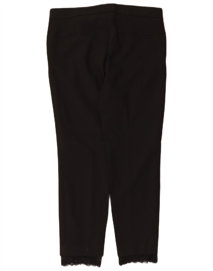 Zara Womens Slim Suit Trousers Medium W28 L26 Black Polyester