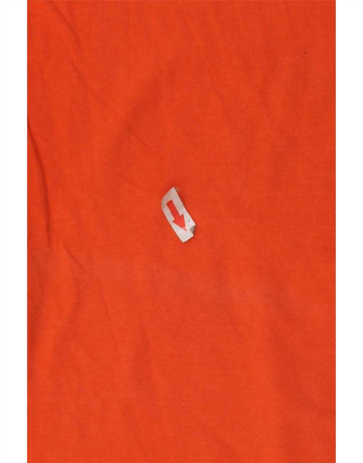 Fila Mens Graphic T-Shirt Top Medium Orange Striped Cotton