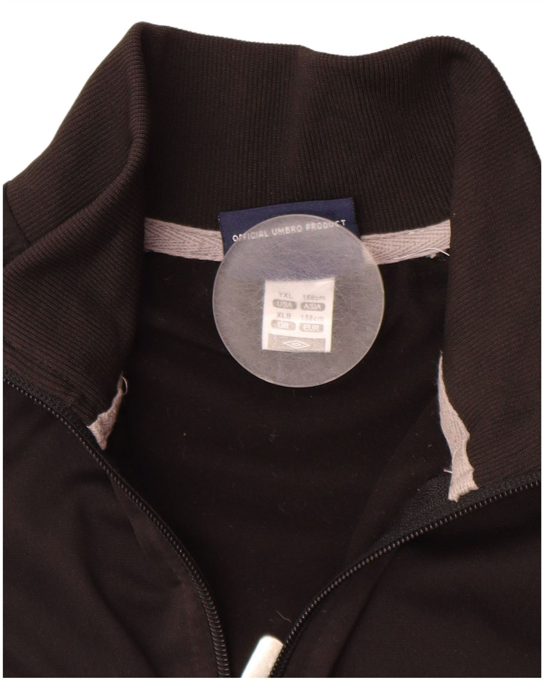 UMBRO Boys Tracksuit Top Jacket 12-13 Years XL  Black Polyester