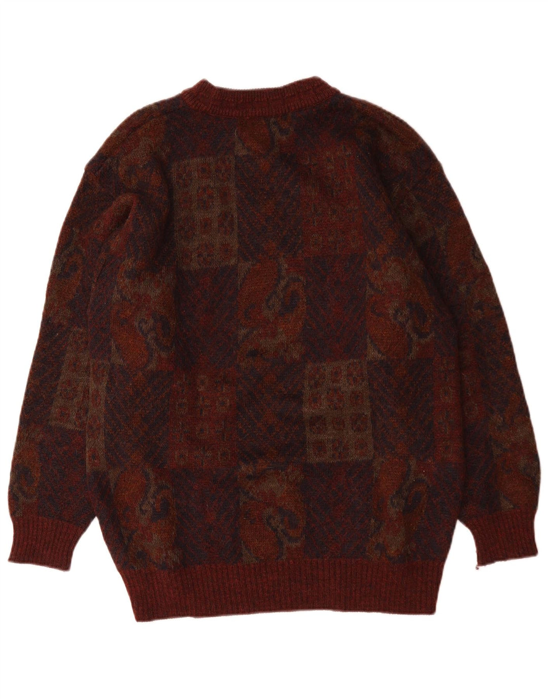 Marks & Spencer Mens St. Michael Crew Neck Jumper Sweater Medium Burgundy