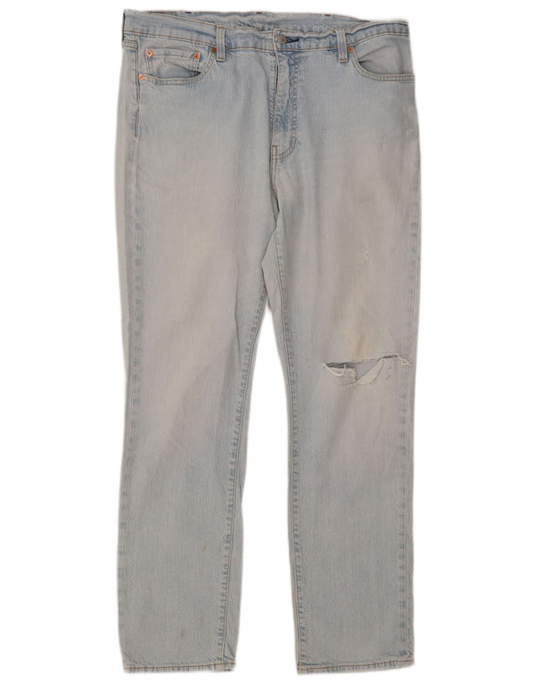 Levi's Mens 511 Distressed Slim Jeans W38 L32 Blue Cotton