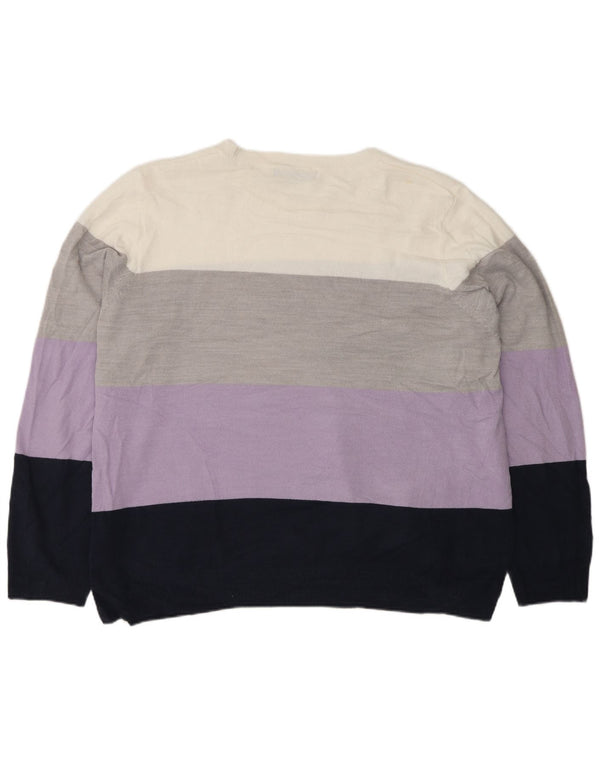 Marks & Spencer Womens Crew Neck Jumper Sweater UK 22 2XL Multicoloured