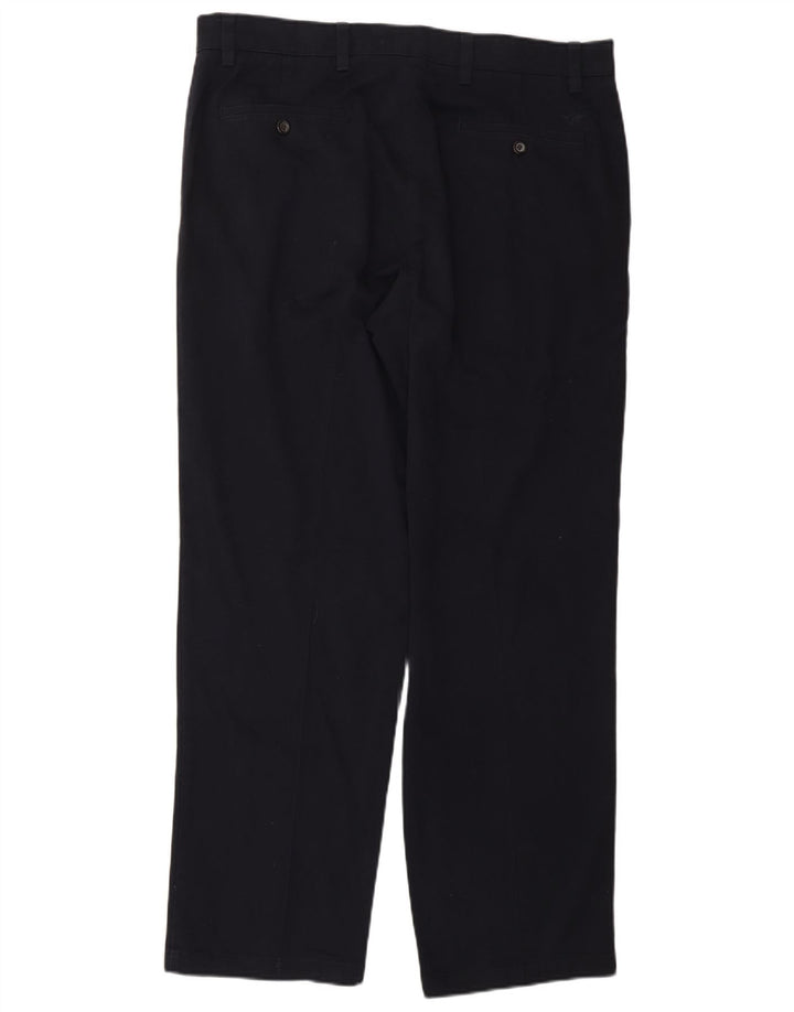 DOCKERS Mens Classic Fit Chino Trousers W34 L30 Navy Blue Cotton Classic