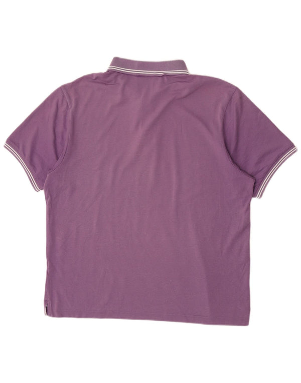 Champion Mens Polo Shirt Large Purple