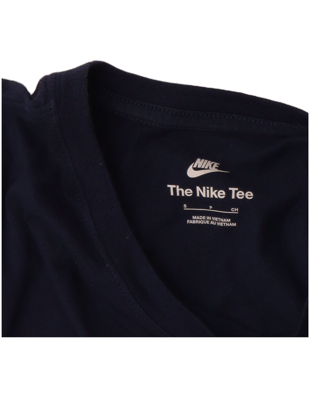 NIKE Mens T-Shirt Top Small Navy Blue Cotton