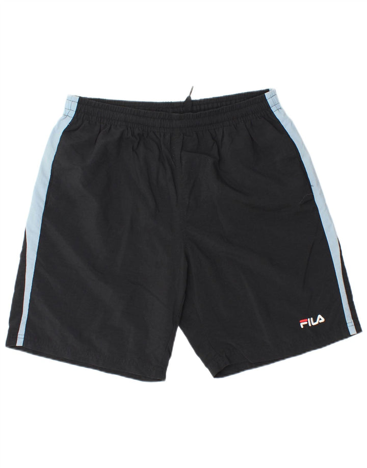 Fila Mens Sport Shorts Large Black Colourblock Polyamide