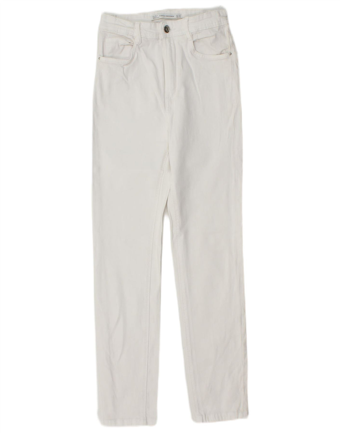 ZARA Womens Slim Jeans EU 34 2XS W24 L27 White