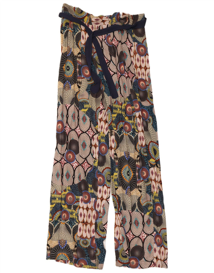 Desigual Womens Abstract Pattern Harem Trousers EU 40 Medium W30 L31 Multic