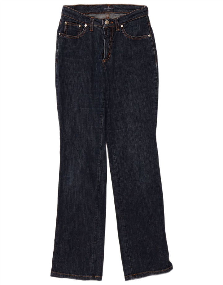 TRUSSARDI Womens Straight Jeans W25 L30 Navy Blue