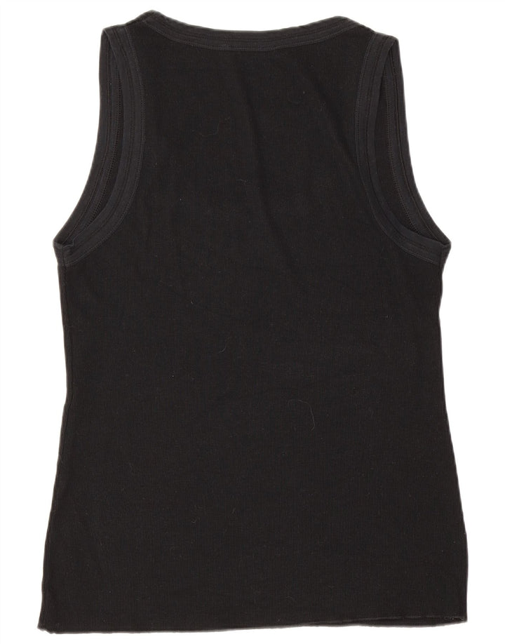 Zara Womens Vest Top UK 14 Large Black
