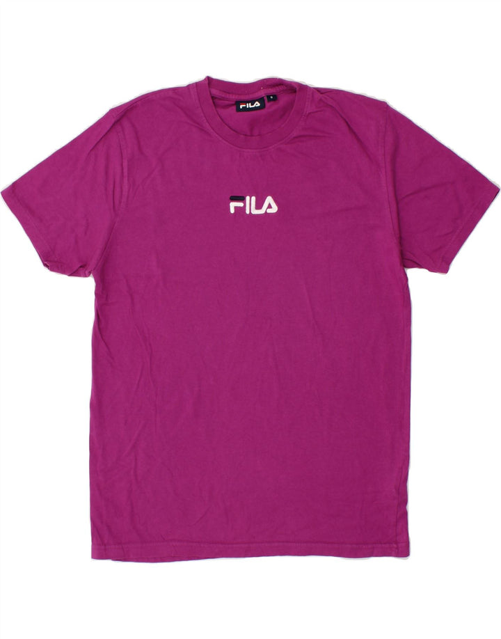 FILA Mens T-Shirt Top Small Purple Cotton Vintage Fila and Second-Hand Fila from Messina Hembry 
