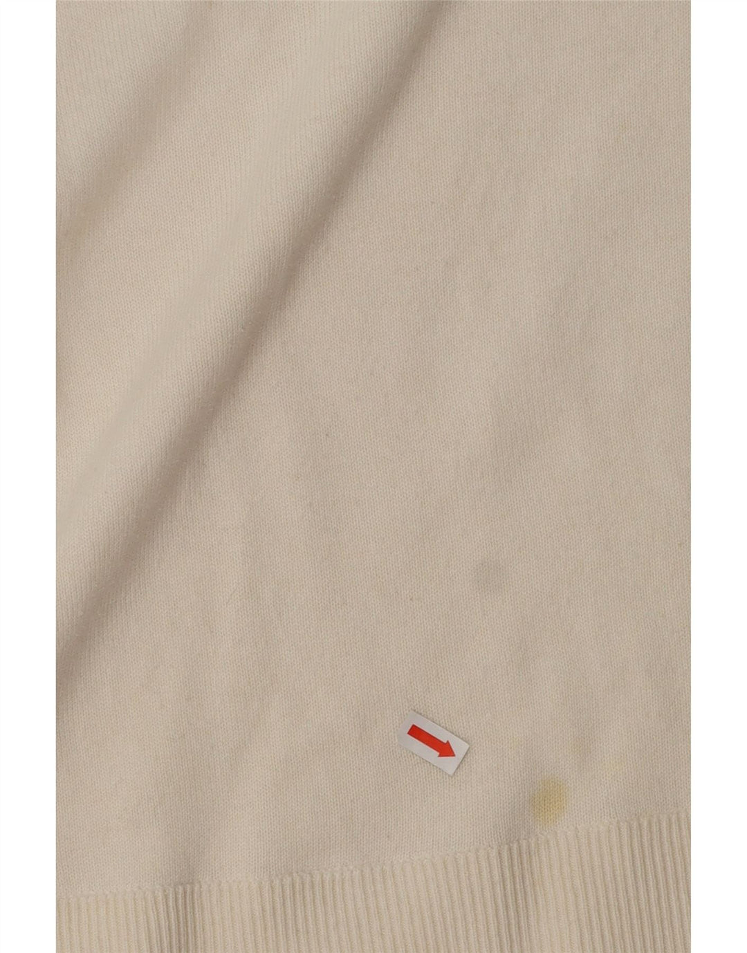 RALPH LAUREN Womens Boat Neck Jumper Sweater UK 14 Medium Off White Vintage Ralph Lauren and Second-Hand Ralph Lauren from Messina Hembry 