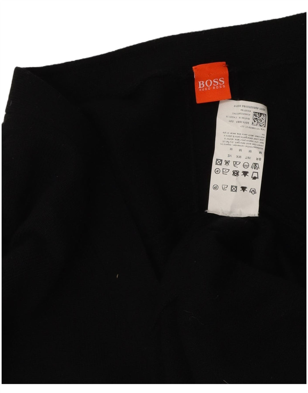 Hugo Boss Womens Bodycon Dress UK 12 Medium Black Wool