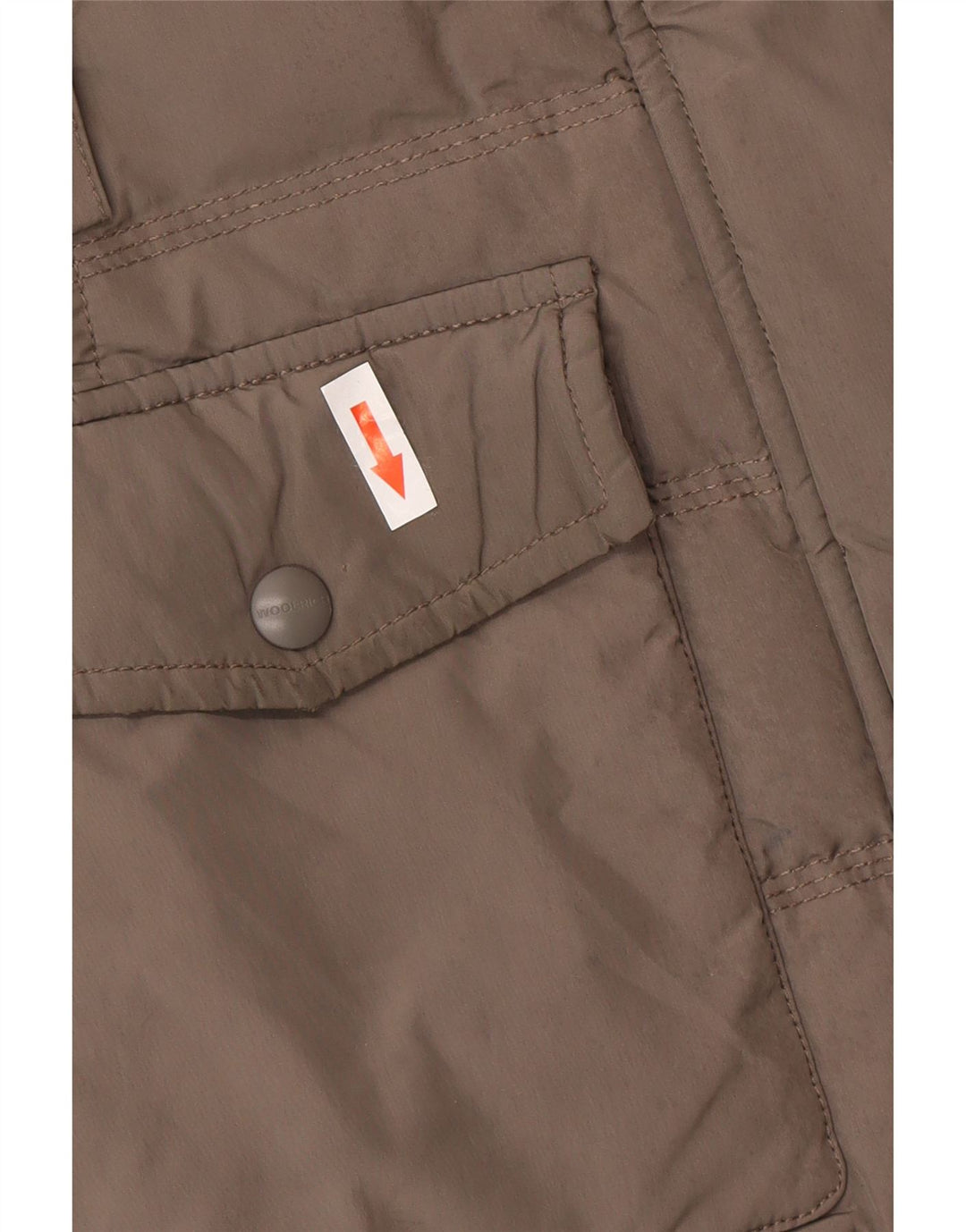 Woolrich Womens Hooded Padded Coat UK 6 XS Grey Polyester Winter