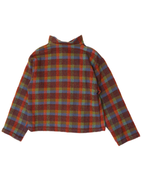 Vintage Womens Bomber Jacket UK 14 Medium Multicoloured Check