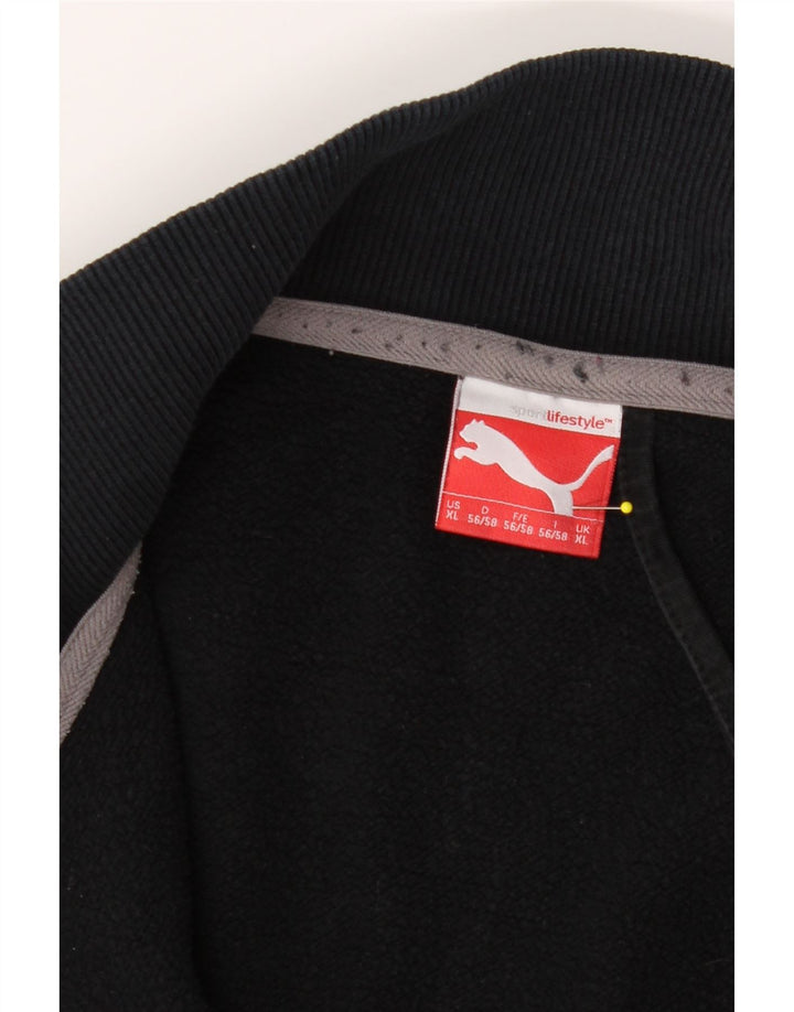 PUMA Mens Graphic Tracksuit Top Jacket XL Black Vintage Puma and Second-Hand Puma from Messina Hembry 