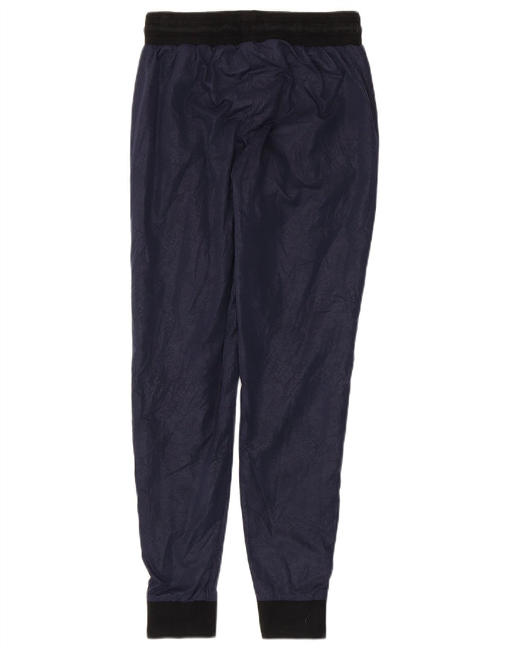 SUPERDRY Womens Tracksuit Trousers Joggers UK 6 XS  Navy Blue Animal Print