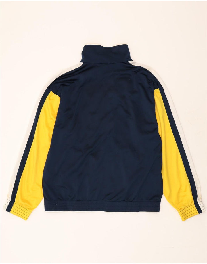 Lotto Mens Tracksuit Top Jacket Medium Navy Blue Colourblock