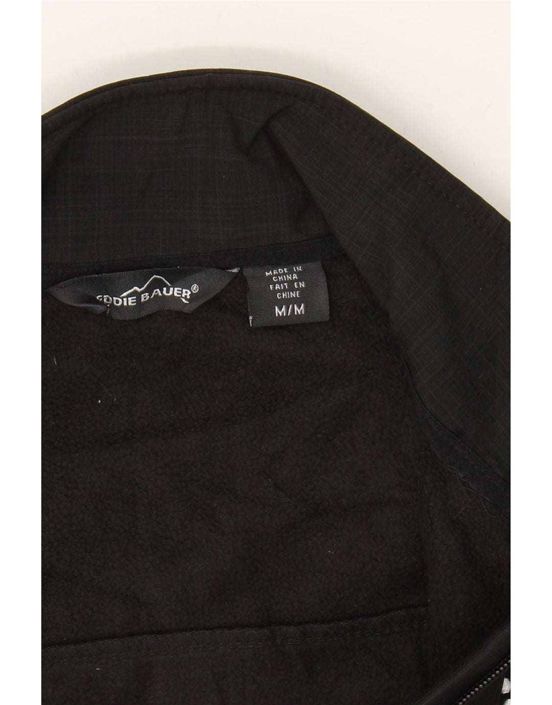 EDDIE BAUER Womens Graphic Tracksuit Top Jacket Medium Black Polyester Vintage Eddie Bauer and Second-Hand Eddie Bauer from Messina Hembry 