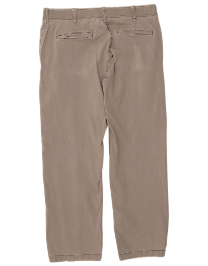 LEE Mens X-treme Comfort Straight Chino Trousers W34 L30 Grey Cotton