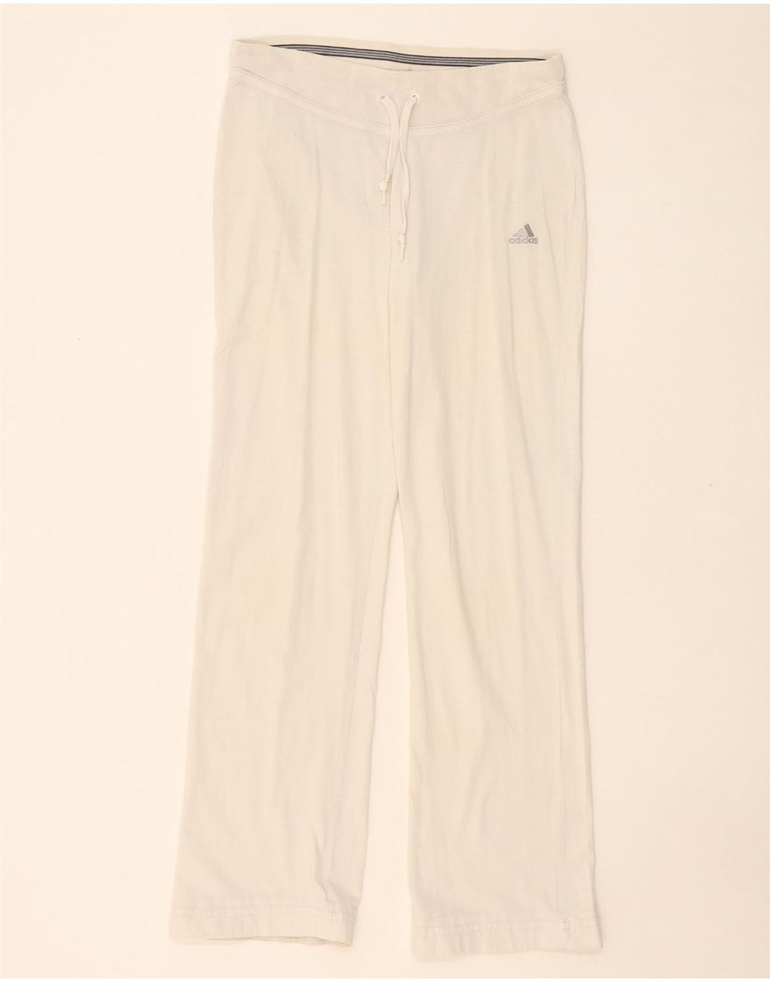 ADIDAS Womens Tracksuit Trousers UK 14 Medium White