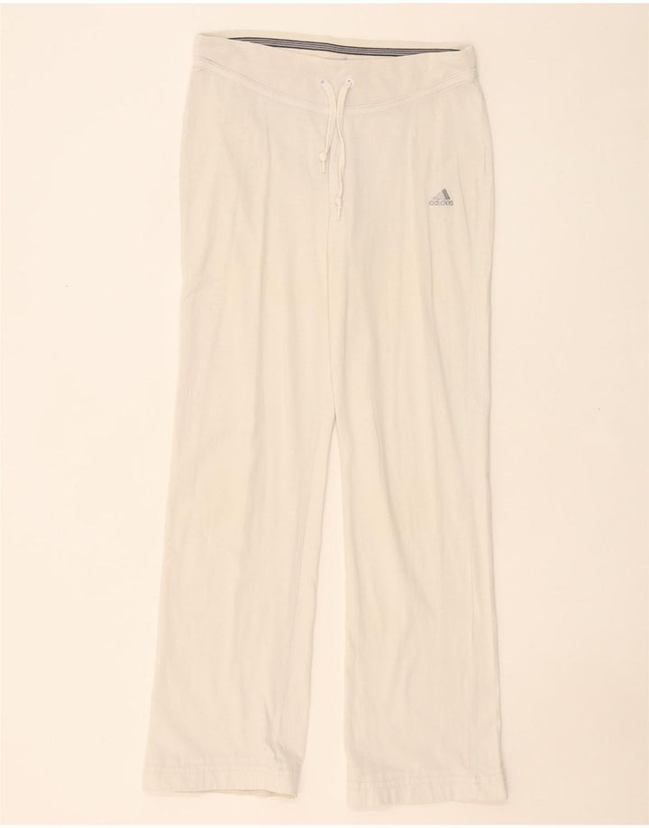 ADIDAS Womens Tracksuit Trousers UK 14 Medium White