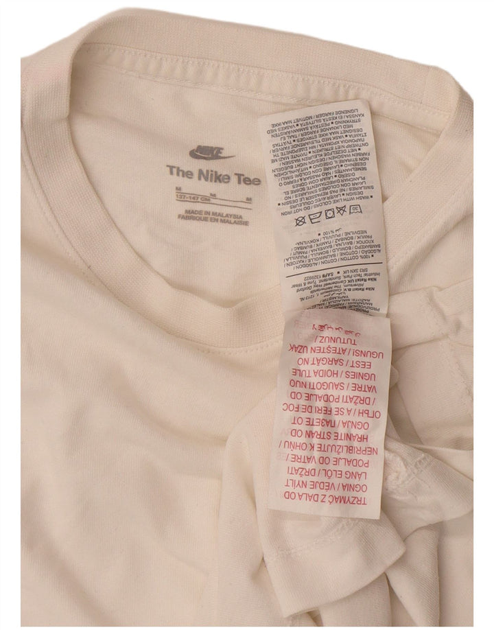 Nike Boys T-Shirt Top 10-11 Years Medium White Cotton