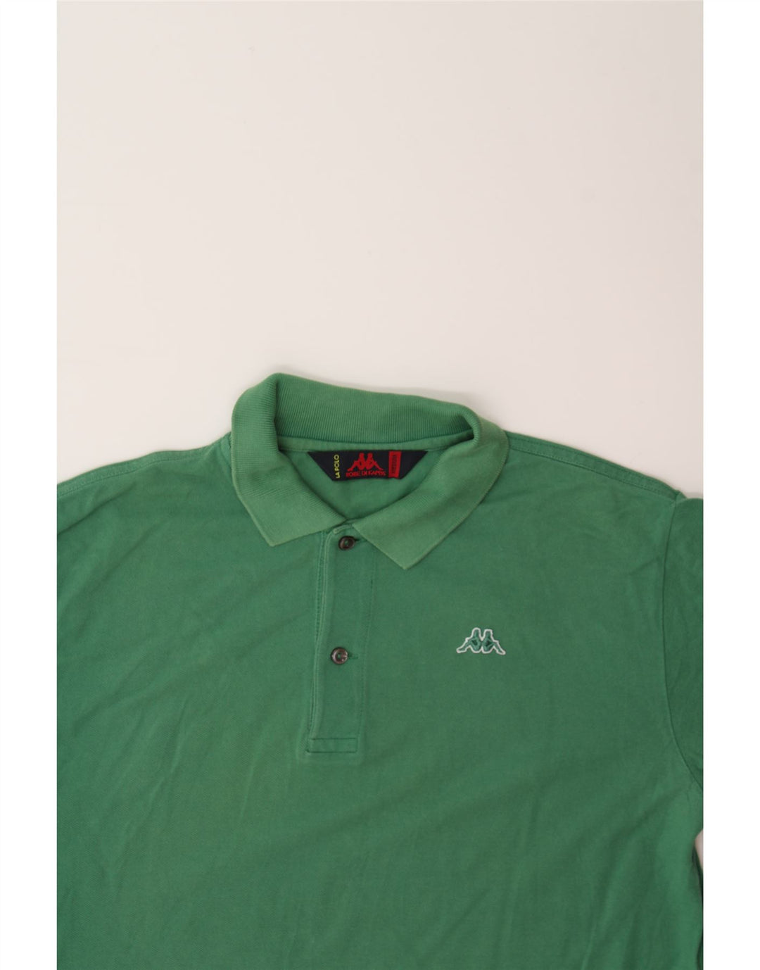 KAPPA Mens Polo Shirt Medium Green Cotton Vintage Kappa and Second-Hand Kappa from Messina Hembry 