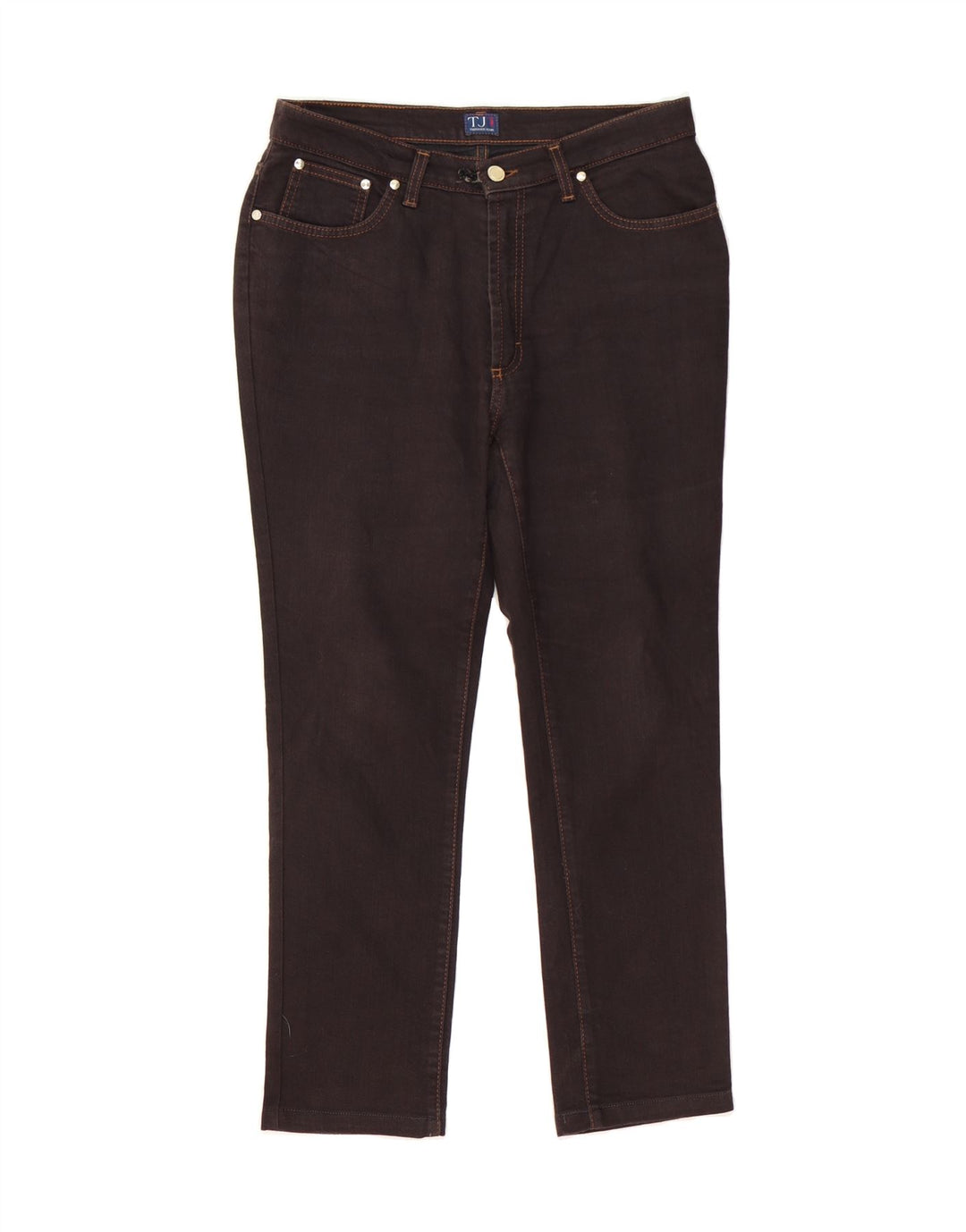 TRUSSARDI Womens Slim Jeans W32 L26  Brown Cotton Vintage Trussardi and Second-Hand Trussardi from Messina Hembry 