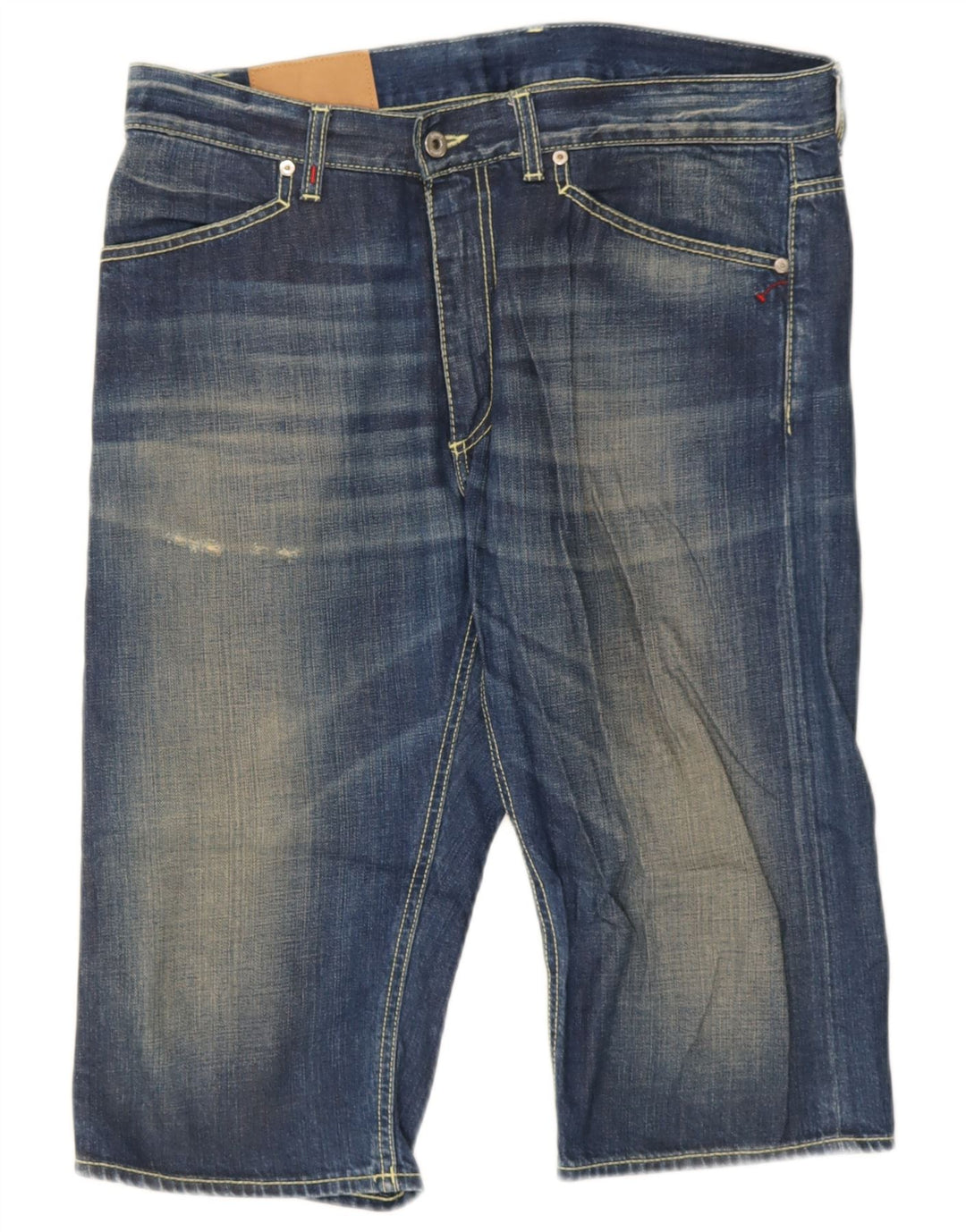 Dondup Mens Denim Shorts W36 Large Blue Cotton