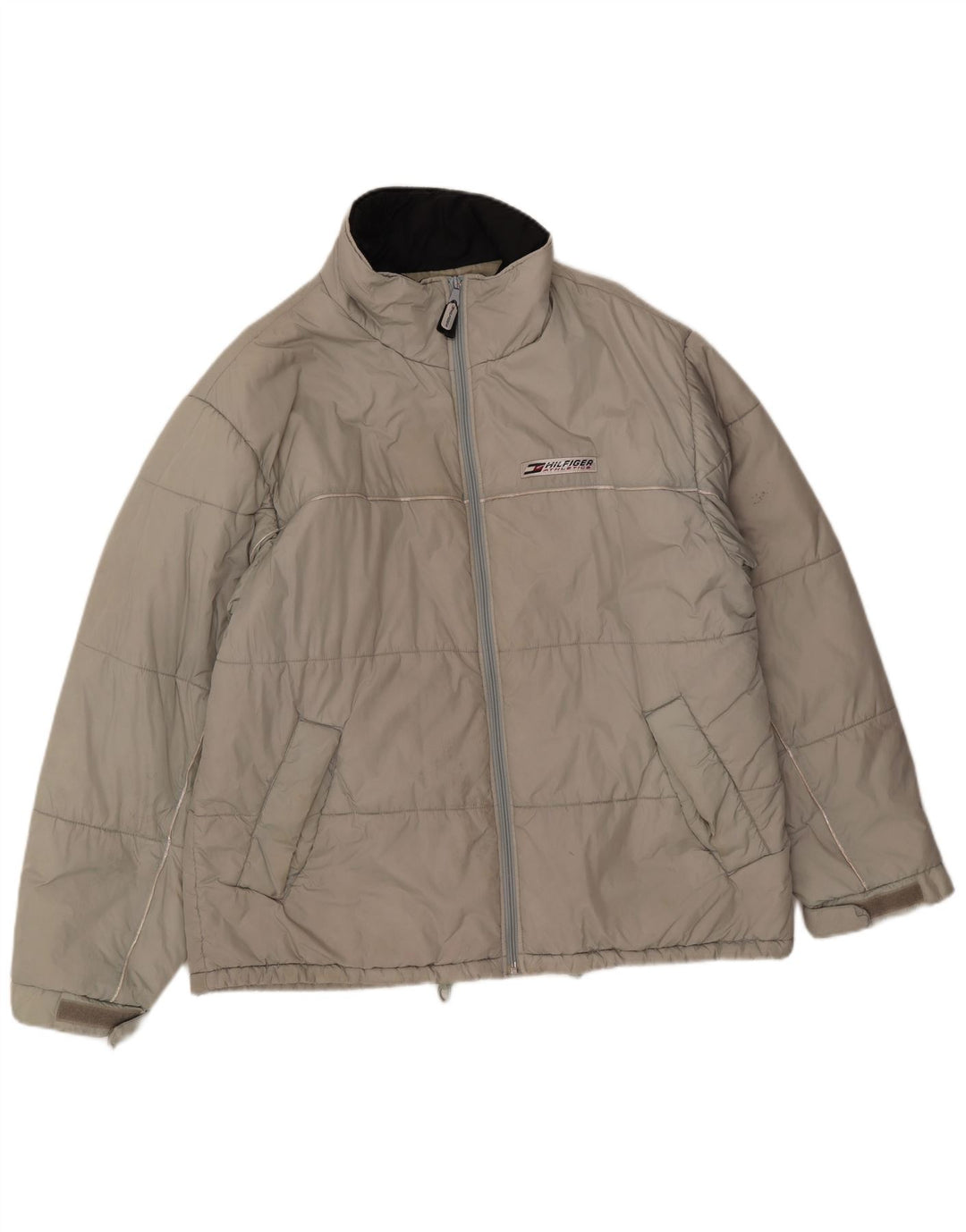 Tommy Hilfiger Mens Liner Padded Jacket UK 40 Large Grey Nylon