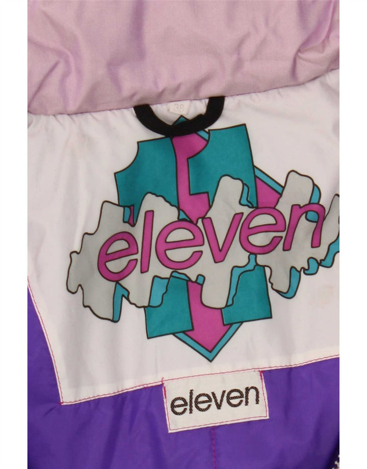 Vintage Womens Ski Jumpsuit EU 38 Medium Multicoloured Colourblock