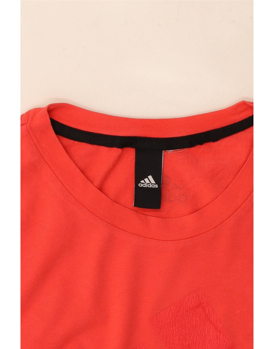 ADIDAS Womens Graphic T-Shirt Top UK 14 Medium Red