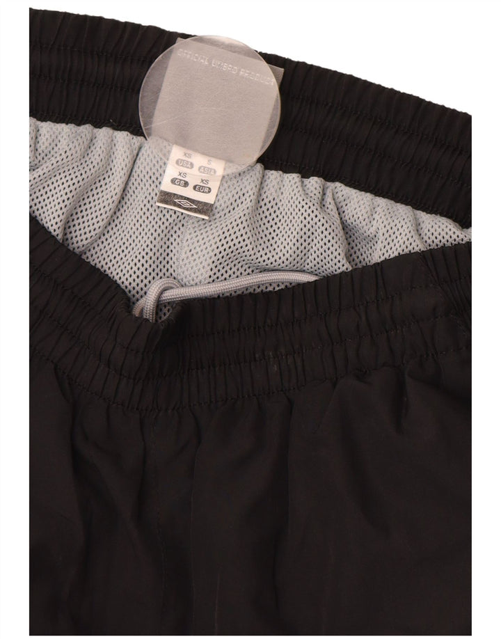 UMBRO Mens Tracksuit Trousers Joggers XS  Black Polyester