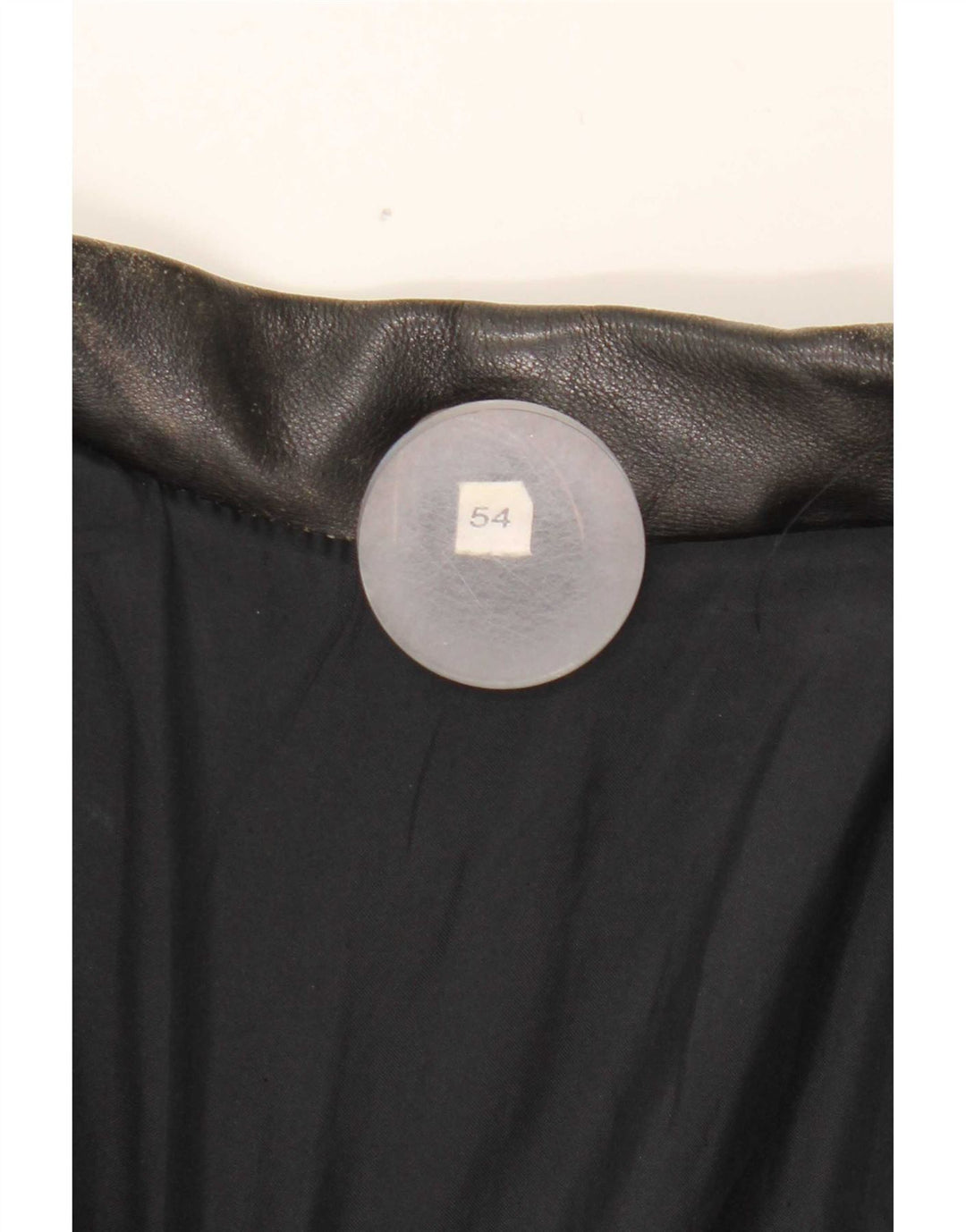 Vintage Mens Leather Jacket IT 54 2XL Black